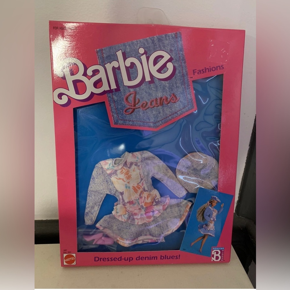Vintage‎ 1988 Mattel Barbie Jean Fashions #1697 Rare NEW